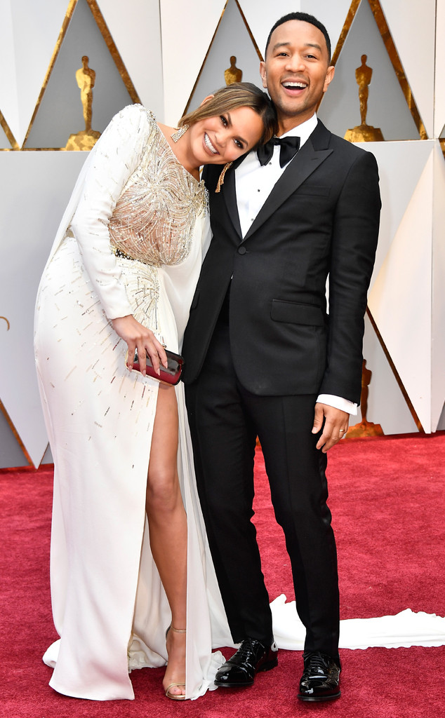 Chrissy Teigen, John Legend, 2017 Oscars, Academy Awards, Candids Chrissy Teigen, John Legend, 2017 Oscars, Academy Awards, Candids